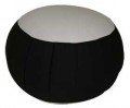 Black with Natural Center Kapok Zafu